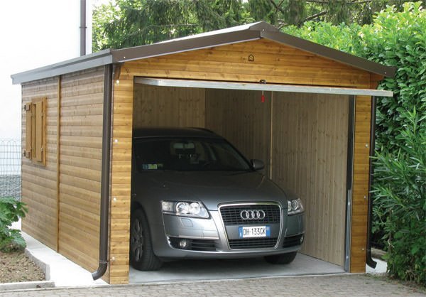 Box auto doppio legno verona, garage auto legno, box prefabbricato
